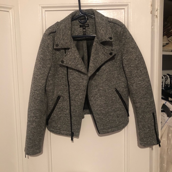 Aqua Grey Moto Jacket - Picture 2 of 4